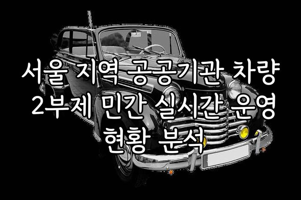 서울 지역 공공기관 차량 2부제 민간 실시간 운영 현황 분석