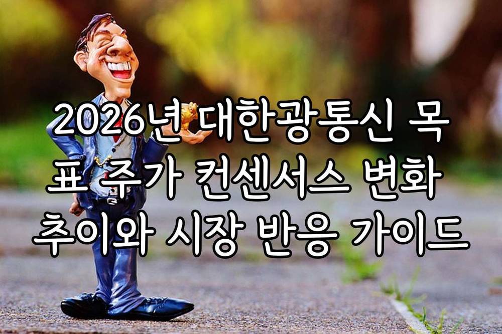 2026년 대한광통신 목표 주가 컨센서스 변화 추이와 시장 반응 가이드