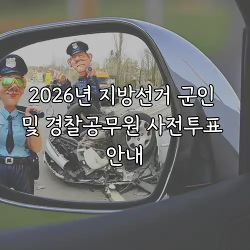 2026년 지방선거 군인 및 경찰공무원 사전투표 안내