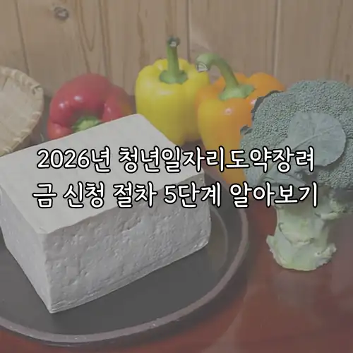 2026년 청년일자리도약장려금 신청 절차 5단계 알아보기