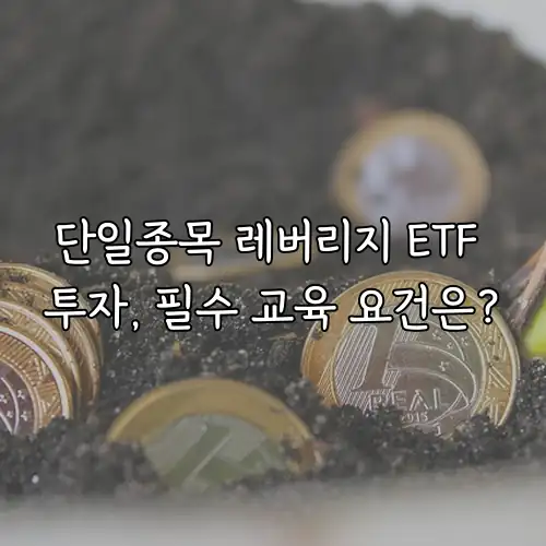 단일종목 레버리지 ETF 투자, 필수 교육 요건은?