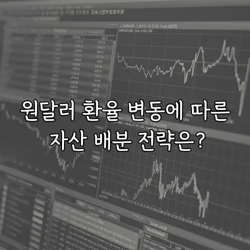 원달러 환율 변동에 따른 자산 배분 전략은?